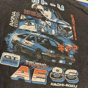 Catori black & blue AE86 Trueno graphic tee Size L